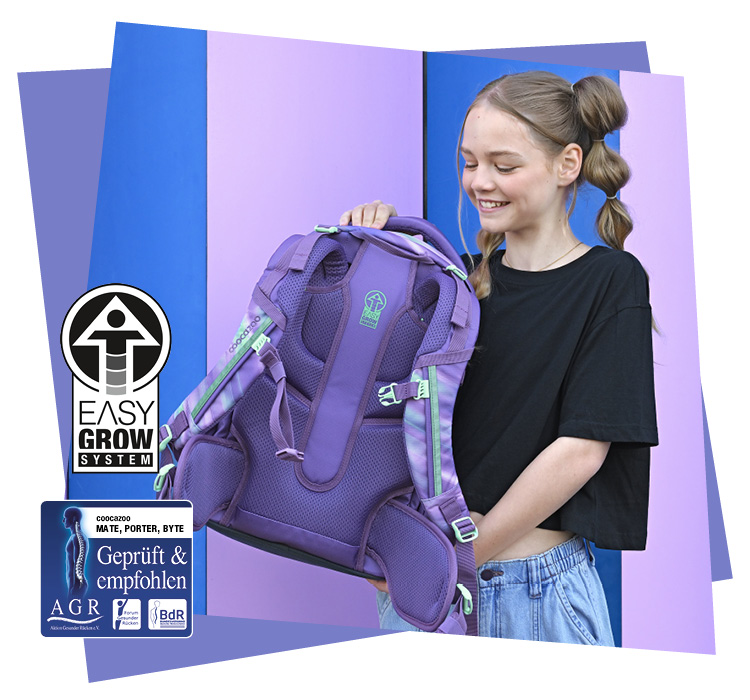 Coocazoo Ausgezeichnet ergonomisch: Das mitwachsende Verstellsystem